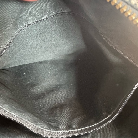 Fossil Kinely Crossbody Bag Leather and Textile Checkered Black & White - Picture 10 of 13